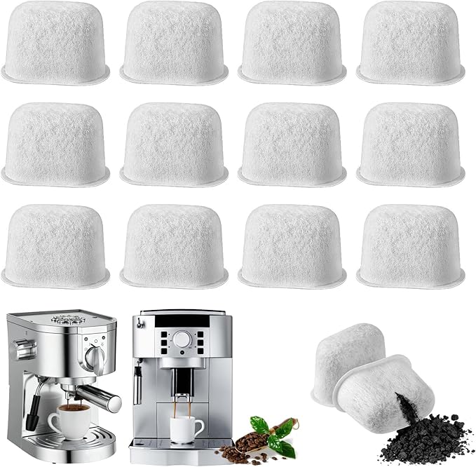 12 Pack Water Filter for Ninja Luxe Cafe(es601) Coffee Machine, Activated Carbon Filter, Replacement Water Filter Inserts for Ninja Espresso Machines - Image 1