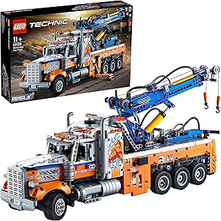 42128 Technic Heavy Tow Truck Toy Truck with Crane, Construction Toy for Kids - Image 1