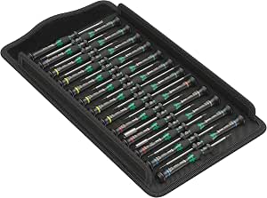 Wera 05134000001 Kraftform Micro Big Pack 1 Electronic Screwdriver Set, Black/Green, 25 Pieces - Image 1