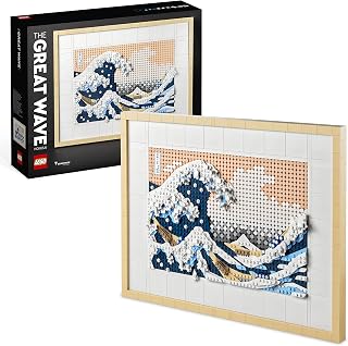LEGO ART Hokusai – La Grande Vague, Set de Décoration Murale Japonaise, Tableau Océan, Loisir Créatif pour Adultes, Intérieur DIY, Décor Bureau 31208 - Image 1