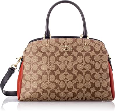 Coach Women's Lillie Carryall In Colorblock Signature Brown, Multicolored - Image 1