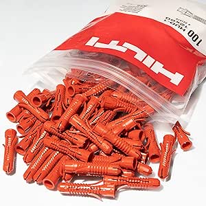 Hilti Dübel HUD 1 & 2 All Sizes to Choose From (5 mm-12 mm) Universal Dübel Large Packs (100 Pieces HUD-2 12x60) - Image 1