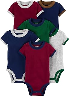 Short Sleeve Bodysuit Body Bébé garçon (Lot de 6) - Image 1
