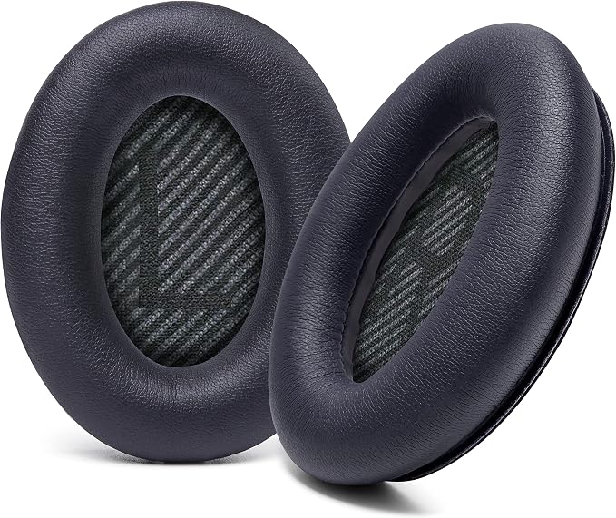 WC Wicked Cushions Upgraded Earpads for Bose QC35 & QC35ii (QuietComfort 35) Headphones - Soft Leather, Luxurious Memory Foam, Increased Thickness, Increased Durability | Black - Image 1