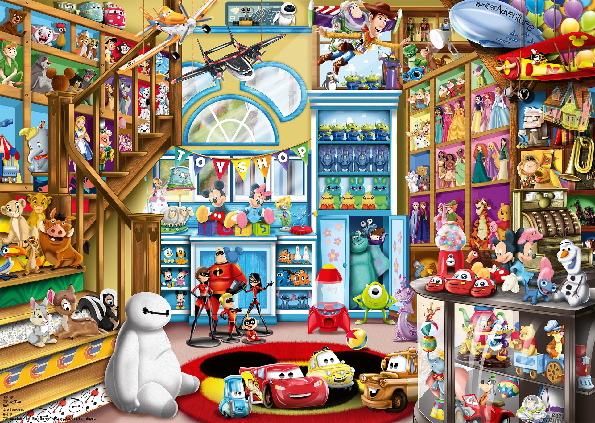 Ravensburger - Adult Jigsaw Puzzle - 1000 piece puzzle - The Toy Shop/Disney - Adults and Children from 14 years old - High quality puzzle - Disney Classic - 12000527 - Image 1
