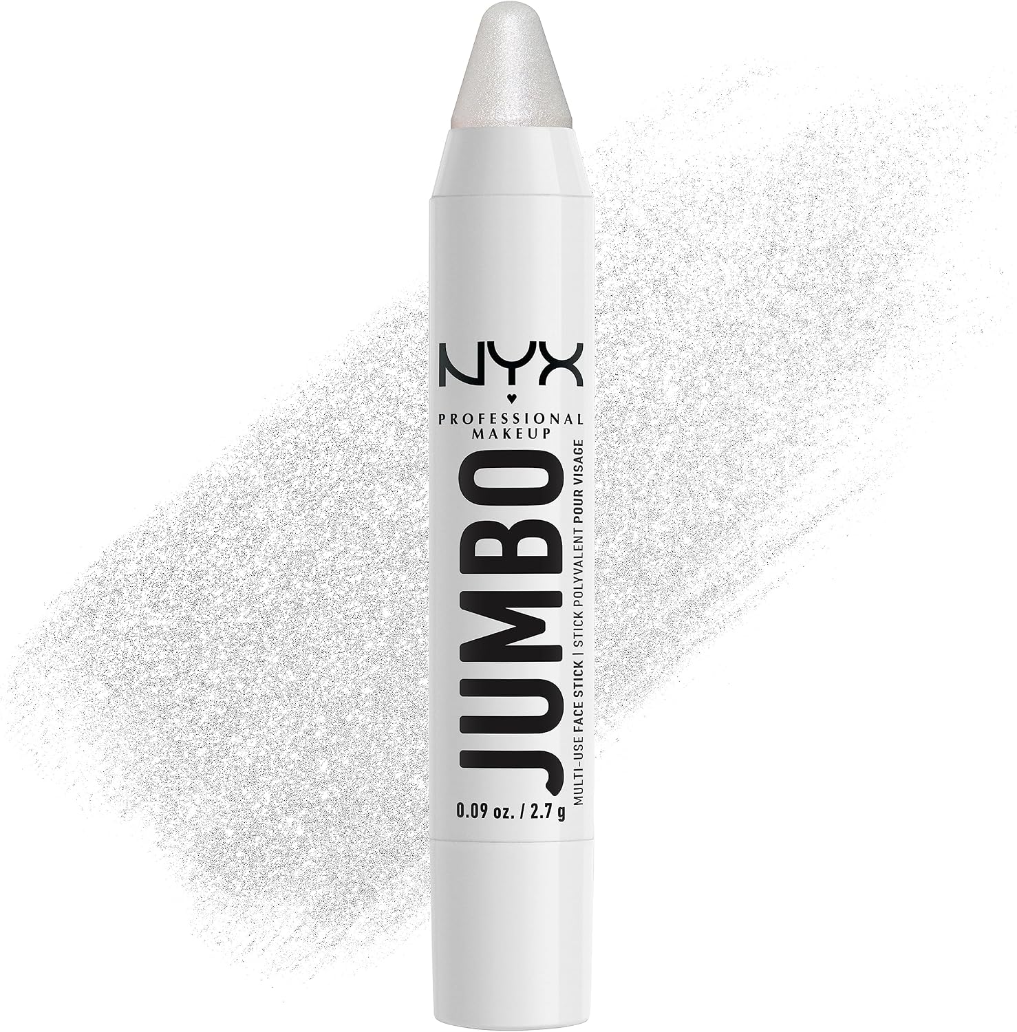 NYX Professional Makeup Jumbo Multi-Use Face Stick Highlighter Pencil, Intense Colour, Multi-Use Highlighter Pencil with Care Oils, Colour: Vanilla Ice Cream (02) - Image 1