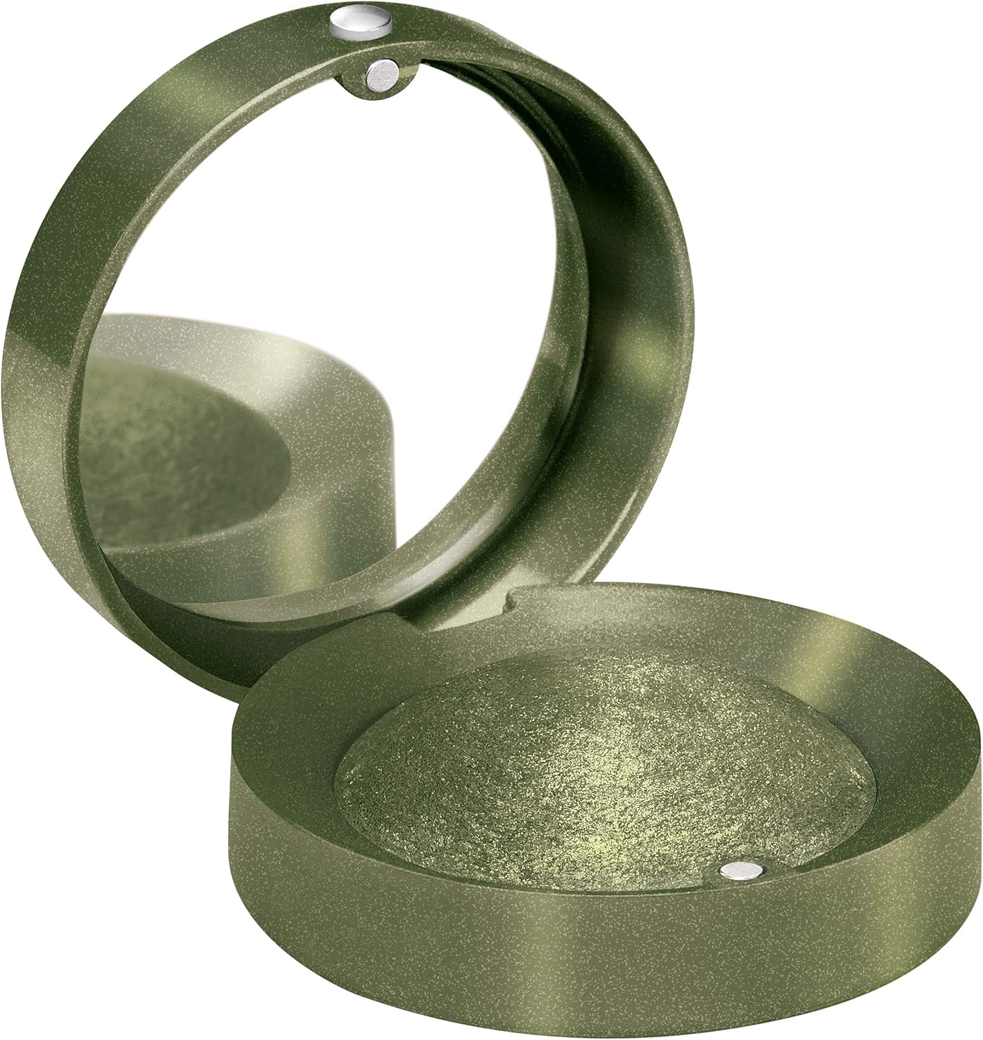 Bourjois - Ombre à paupières Petite Boîte Ronde - Facile à appliquer - Miroir intégré - Texture poudre crémeuse - 09 Itsy bitsy khaki 1,2gr - Image 1
