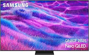 Samsung AI Mini LED TV 65 Inch Neo QLED QN80F 4K Smart TV, Quantum Matrix Core, NQ4 AI Gen2 Processor, WiFi, Airplay, HDR, Q-Symphony, OTS Lite, Knox Security, Gaming Hub, Bixby, Dolby Atmos          [Energy Class F] - Image 1
