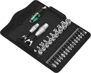 Wera 05135918001 Kraftform Kompakt Zyklop Mini 2, 27-Piece, Black/Green - Image 1