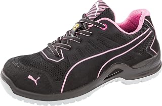 Women's Safety Shoes S1P ESD Fuse TC Low Top Black/Pink - Image 1