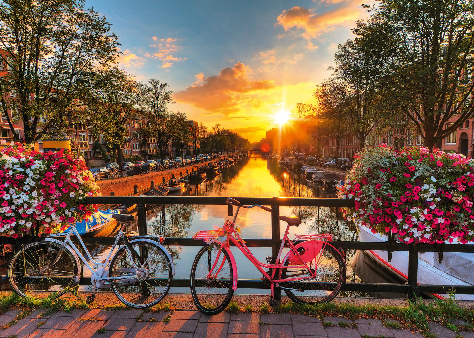 Ravensburger - Puzzle Amsterdam - 1000 piece bicycle puzzle - Adults and children from 14 years old - 1200066 - Image 1