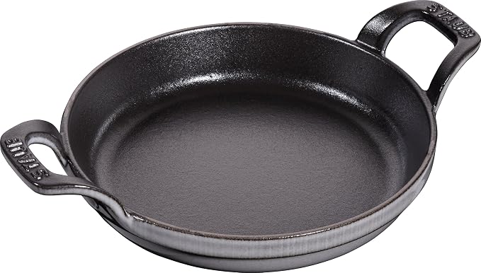 STAUB Stackable Cast Iron Dish, Round, Ø 16 cm, 0.40 L, Graphite Grey - Image 1