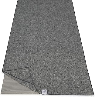 Yoga Towel - Active Dry Mat Size Non Slip Moisture Absorbent Sweat Absorbent - Microfiber Warm Yoga Towel for Men & Women | Corner Pockets (70" L x 26" W) - Image 1