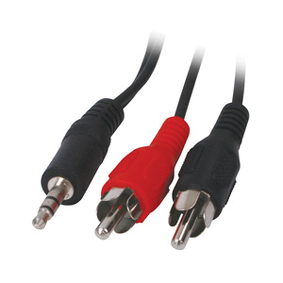 Câble audio Jack 3.5 mm stéréo mâle / 2 RCA mâles (3 mètres) - Image 1