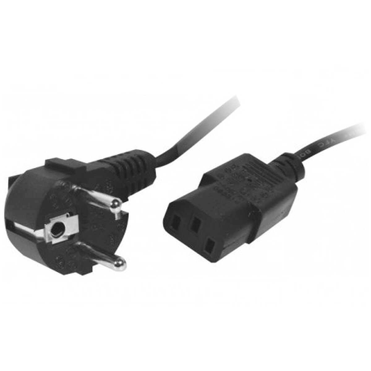Câble d'alimentation pour PC, moniteur et onduleur (0.5 m) - Image 1