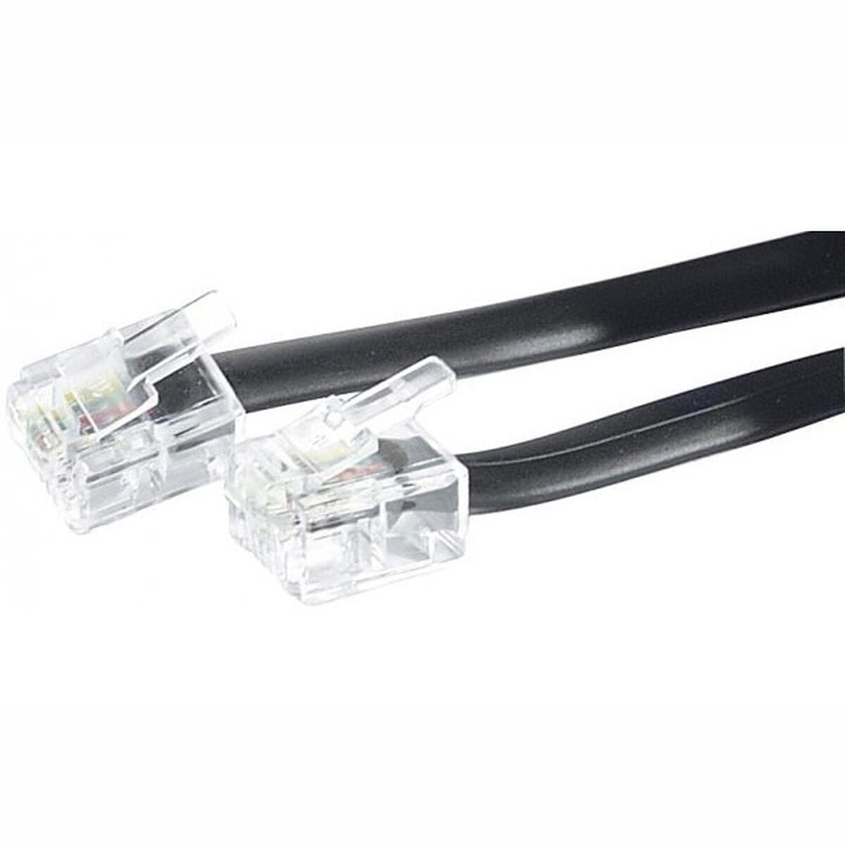 Câble RJ11 mâle/mâle (2 mètres) - (coloris noir) - Image 1