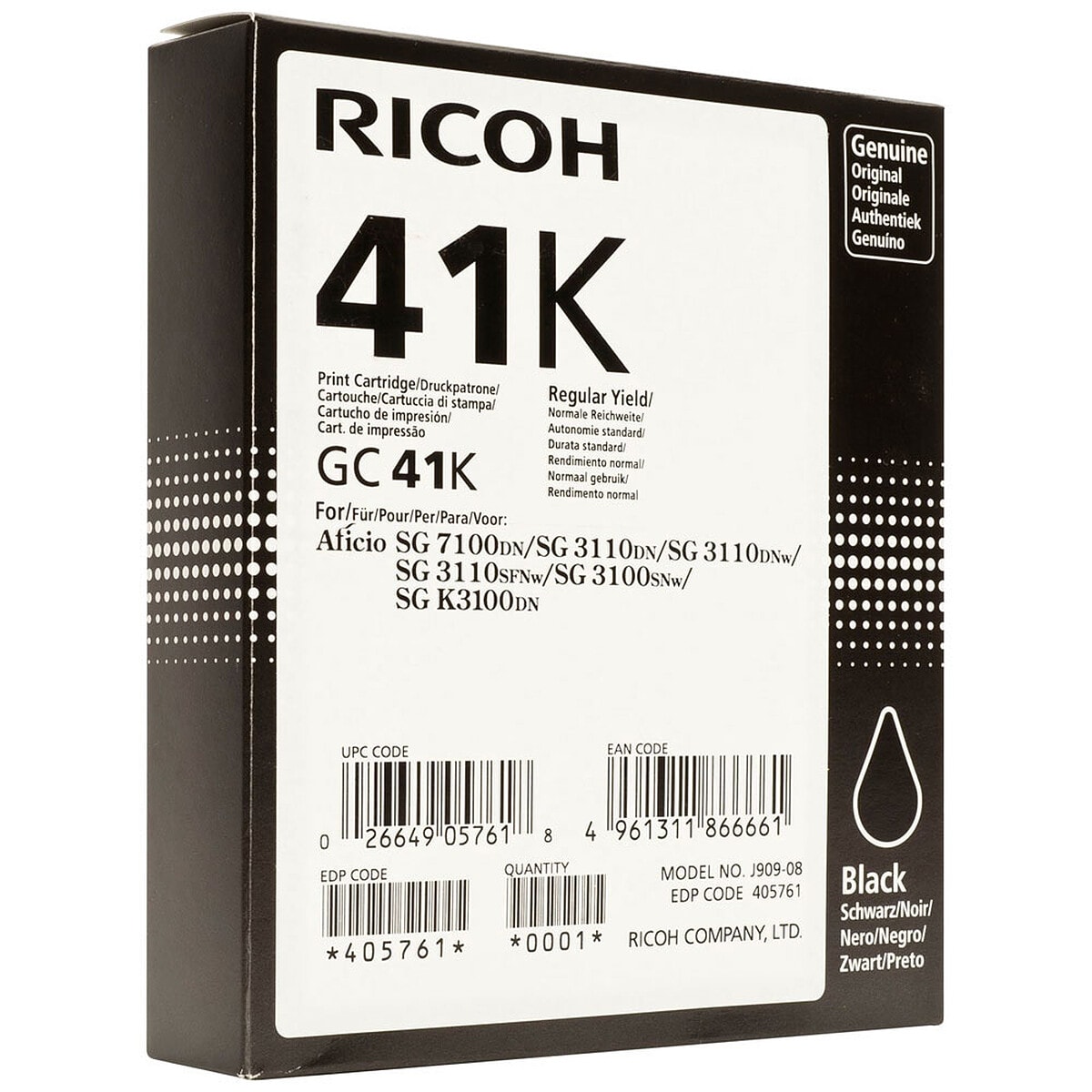 Ricoh GC41K Noir - 405761 - Image 1