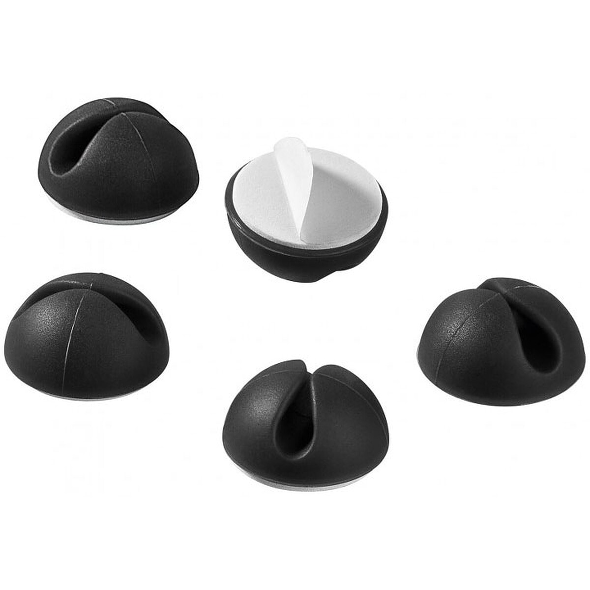 Guides-câbles adhésifs Noirs (par 5) - Image 1