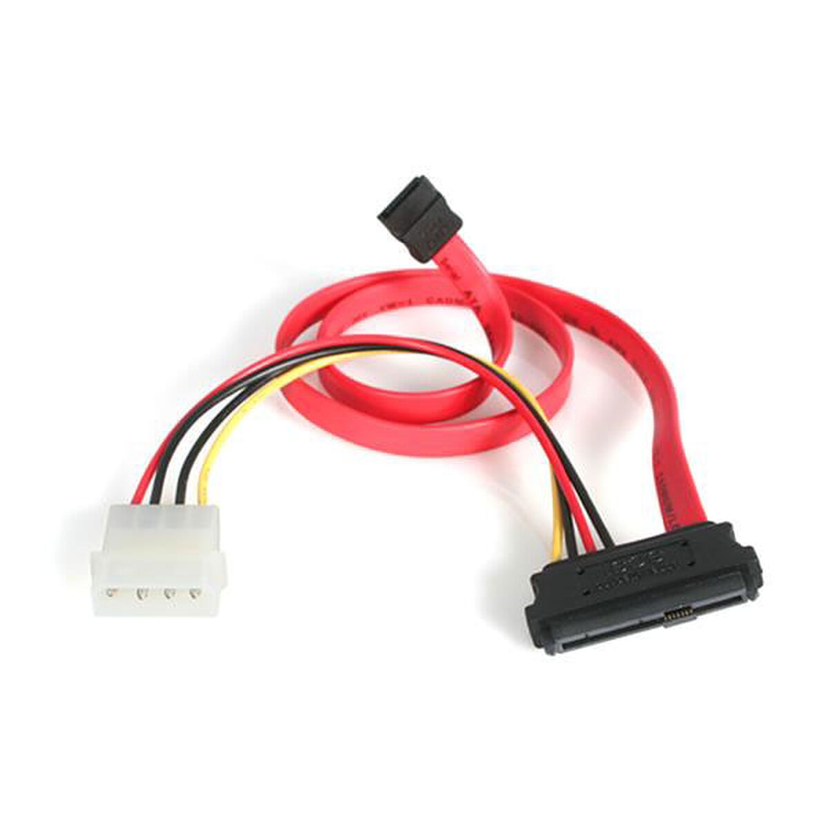 StarTech.com Cordon SAS SFF 8482 vers SATA avec alimentation LP4 - 46 cm - Image 1