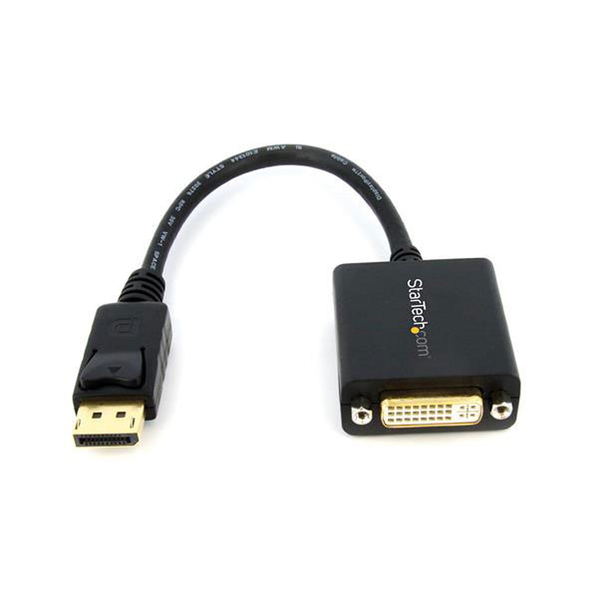 StarTech.com Adaptateur DisplayPort 1.2 vers DVI-D 1080p - M/F - Connecteur DP à verrouillage - Image 1