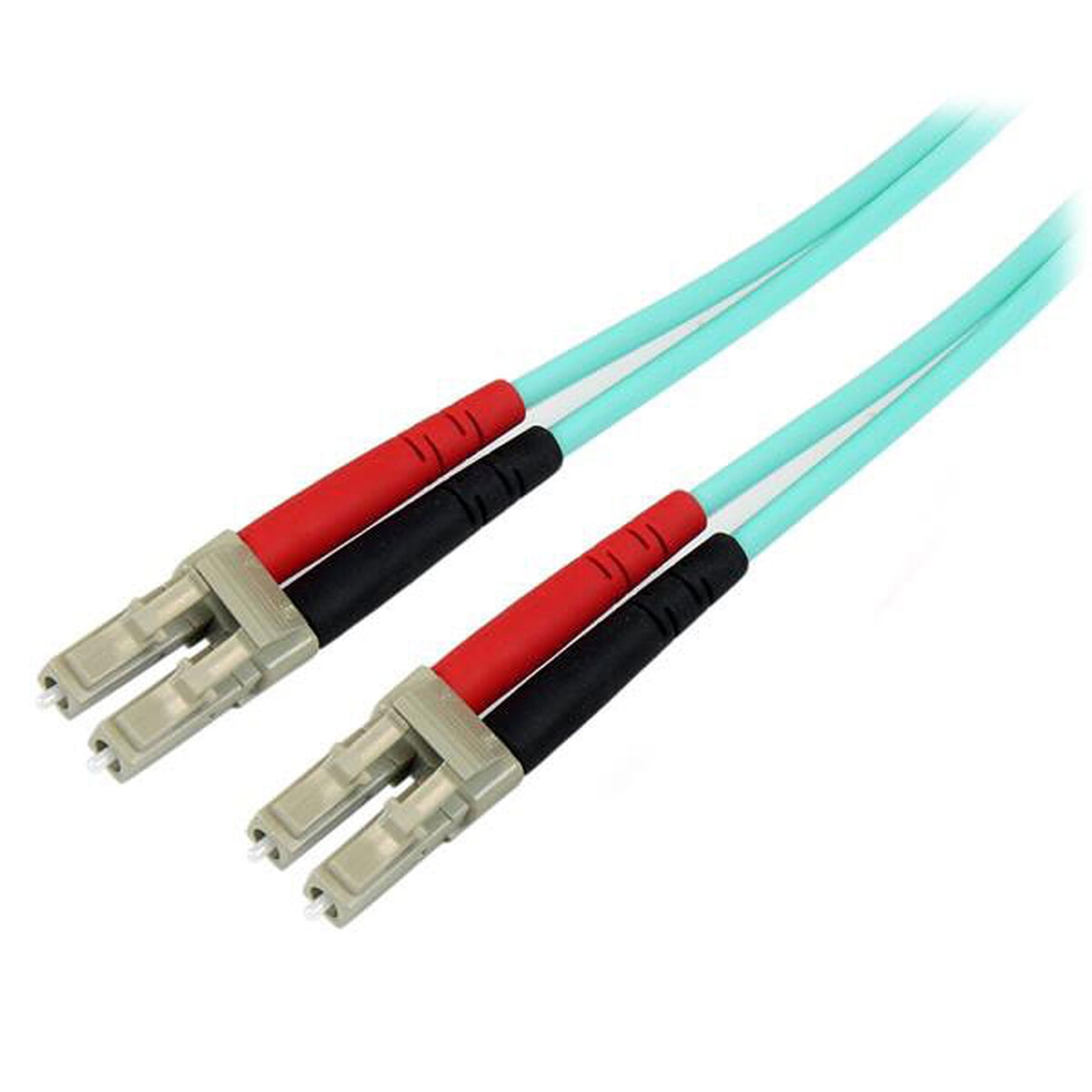 StarTech.com Câble fibre optique duplex OM3 50/125 multimode LC/LC - 2 m - Turquoise - Image 1