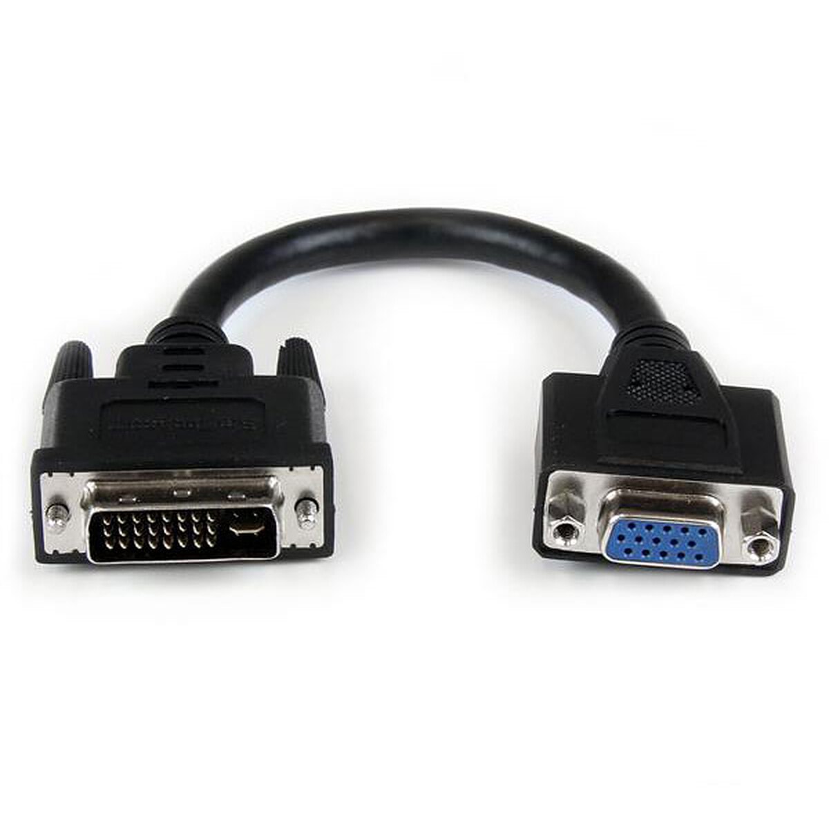 StarTech.com Adaptateur DVI vers VGA M/F de 20 cm - Noir - Image 1