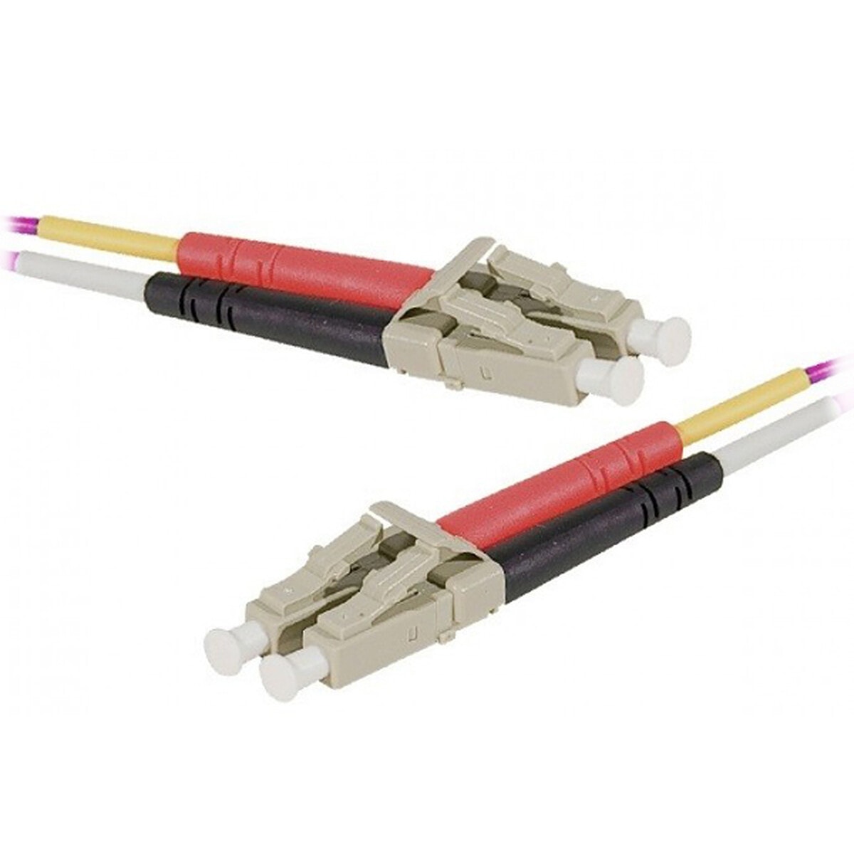 Jarretière optique duplex multimode 2mm OM4 LC-UPC/LC-UPC (3 mètres) - Image 1