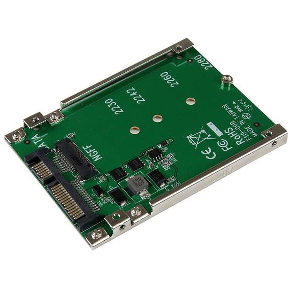 StarTech Adaptateur M.2 SATA SSD vers SATA 2.5" - 7 mm - Support à Cadre Ouvert - Image 1