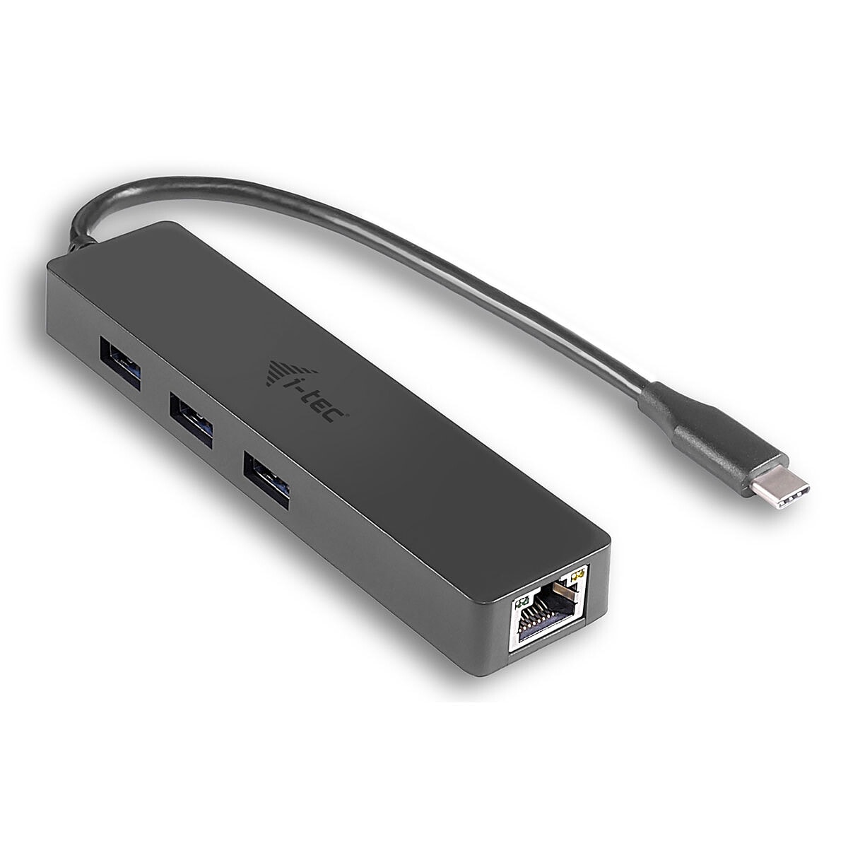 i-tec USB-C Slim Passive Hub 3 Ports + Ethernet - Image 1