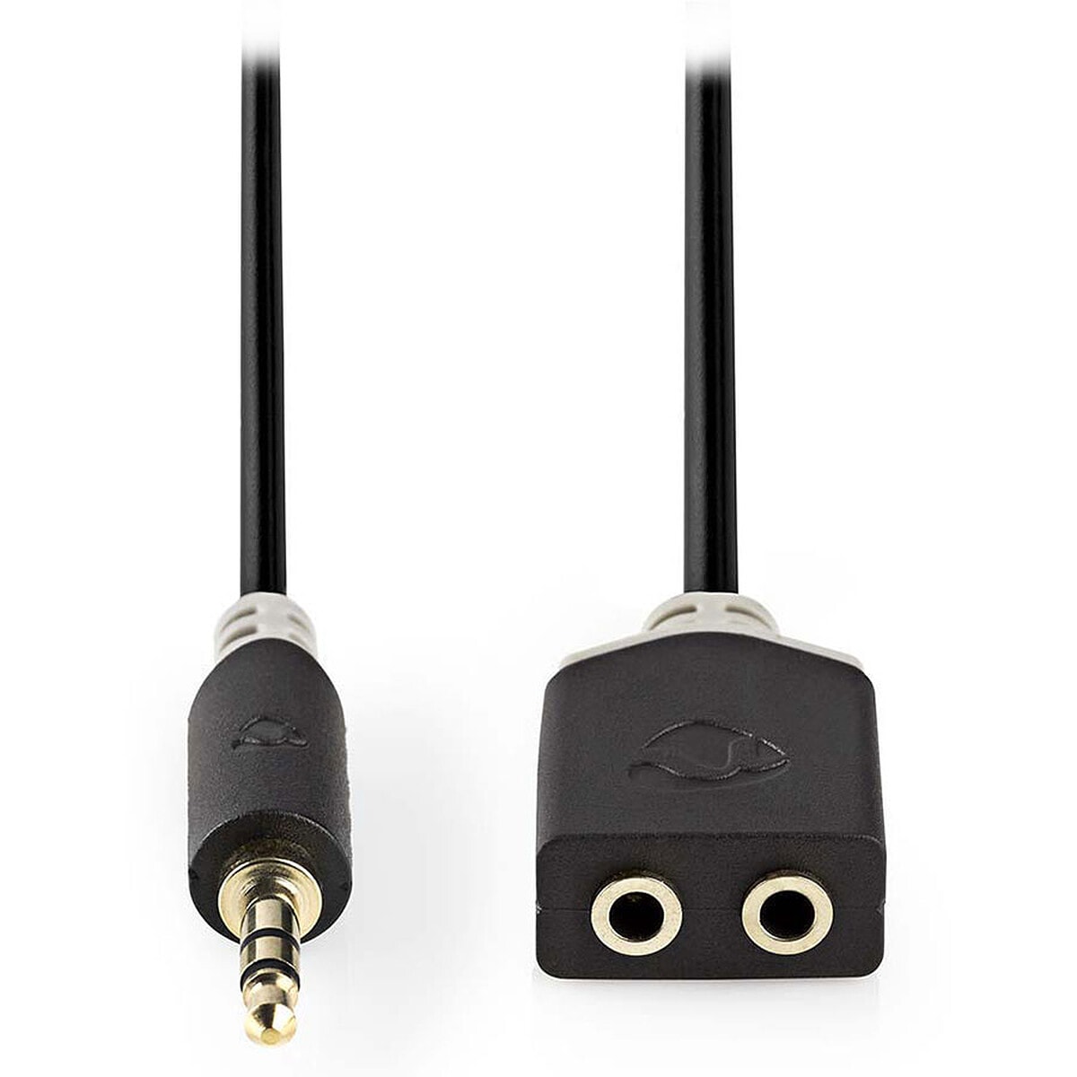 Nedis Câble Audio Stéréo 3.5mm Mâle/Femelle - 20 cm - Image 1