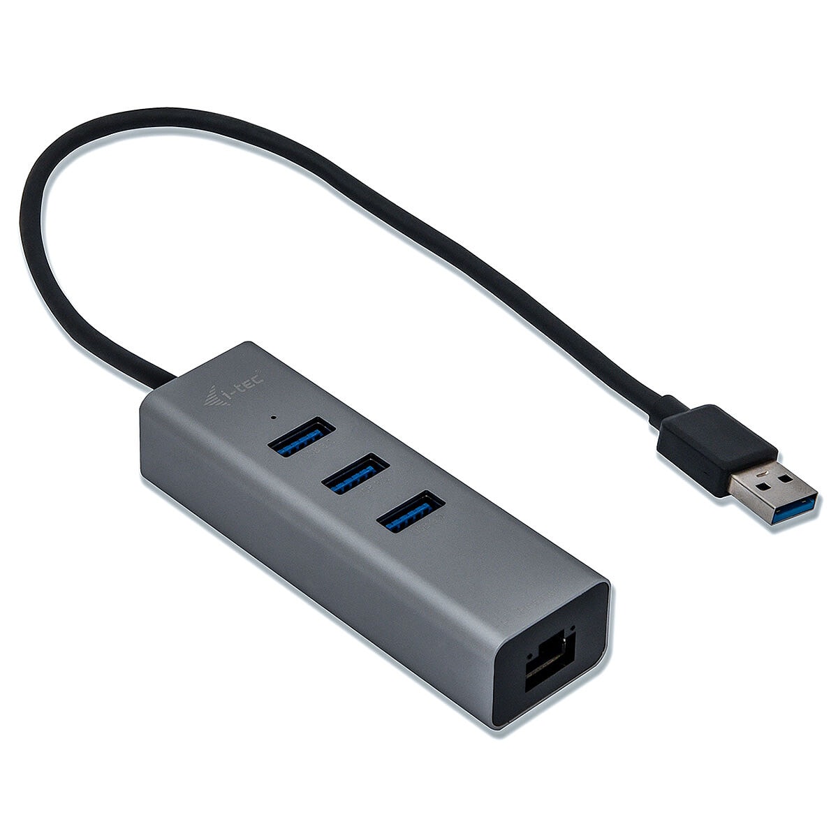 i-tec USB 3.0 Metal Hub 3 Ports - Gigabit Ethernet - Image 1