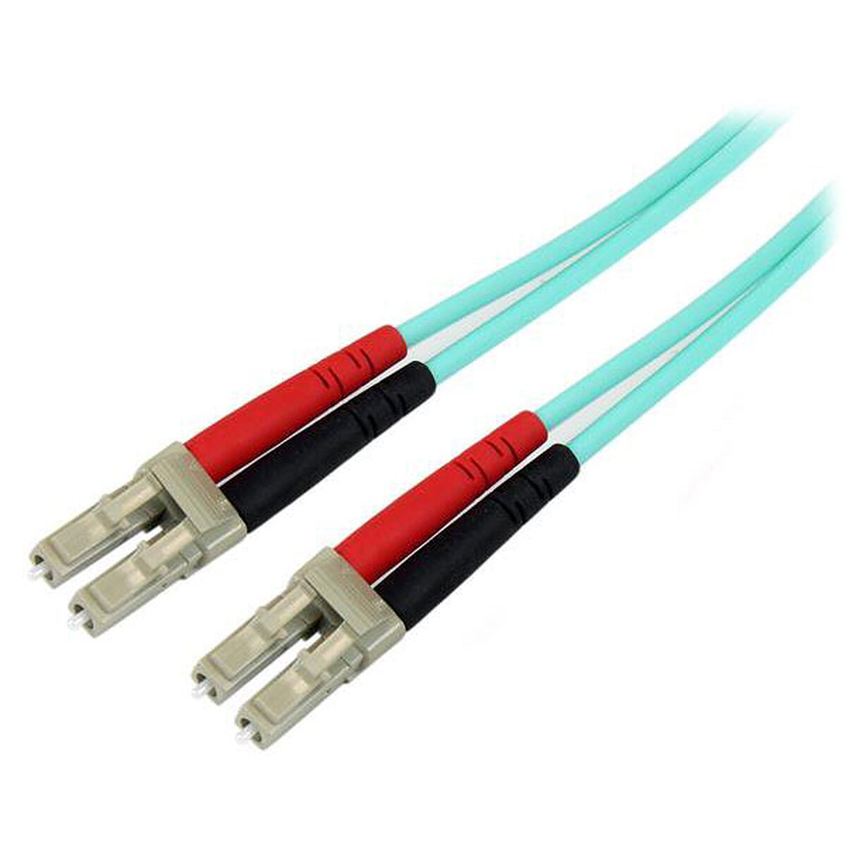 StarTech.com Câble fibre optique 10Gb duplex multimode OM3 50/125 LC/LC - 5 m - Turquoise - Image 1