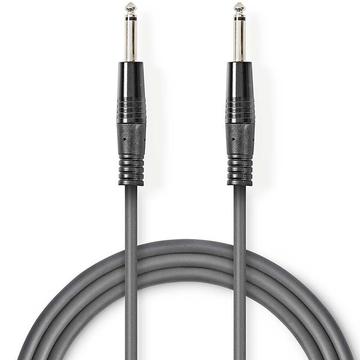 Nedis Câble Audio Asymétrique 6.35 mm Mâle/Mâle Gris - 1.5 m - Image 1