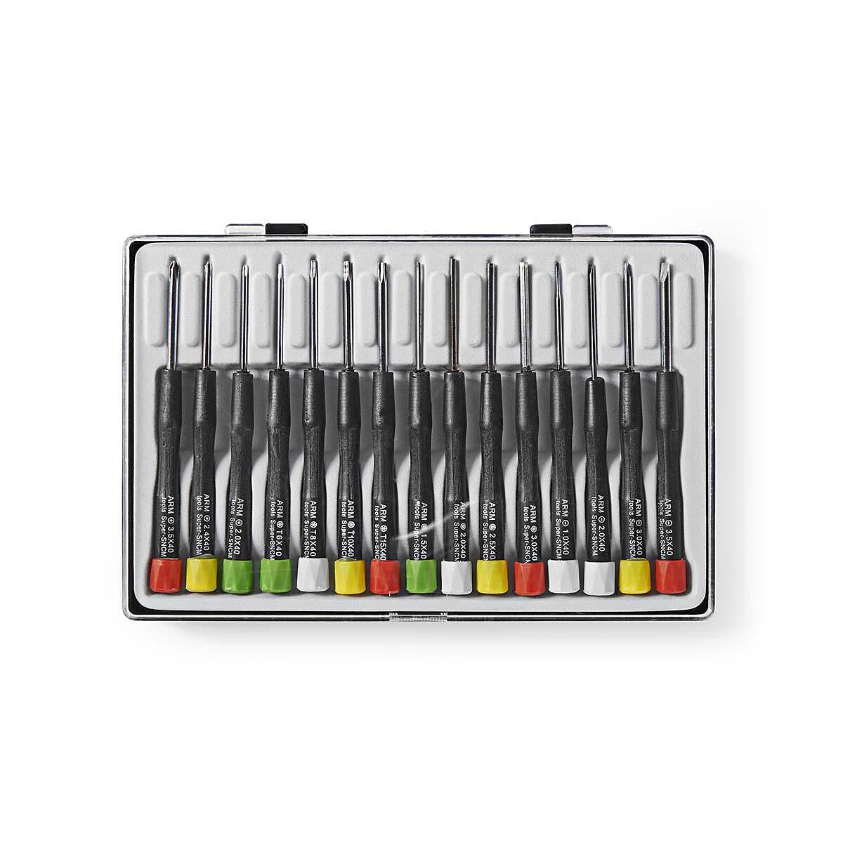 Nedis Jeu de 15 Tournevis de précision - Image 1