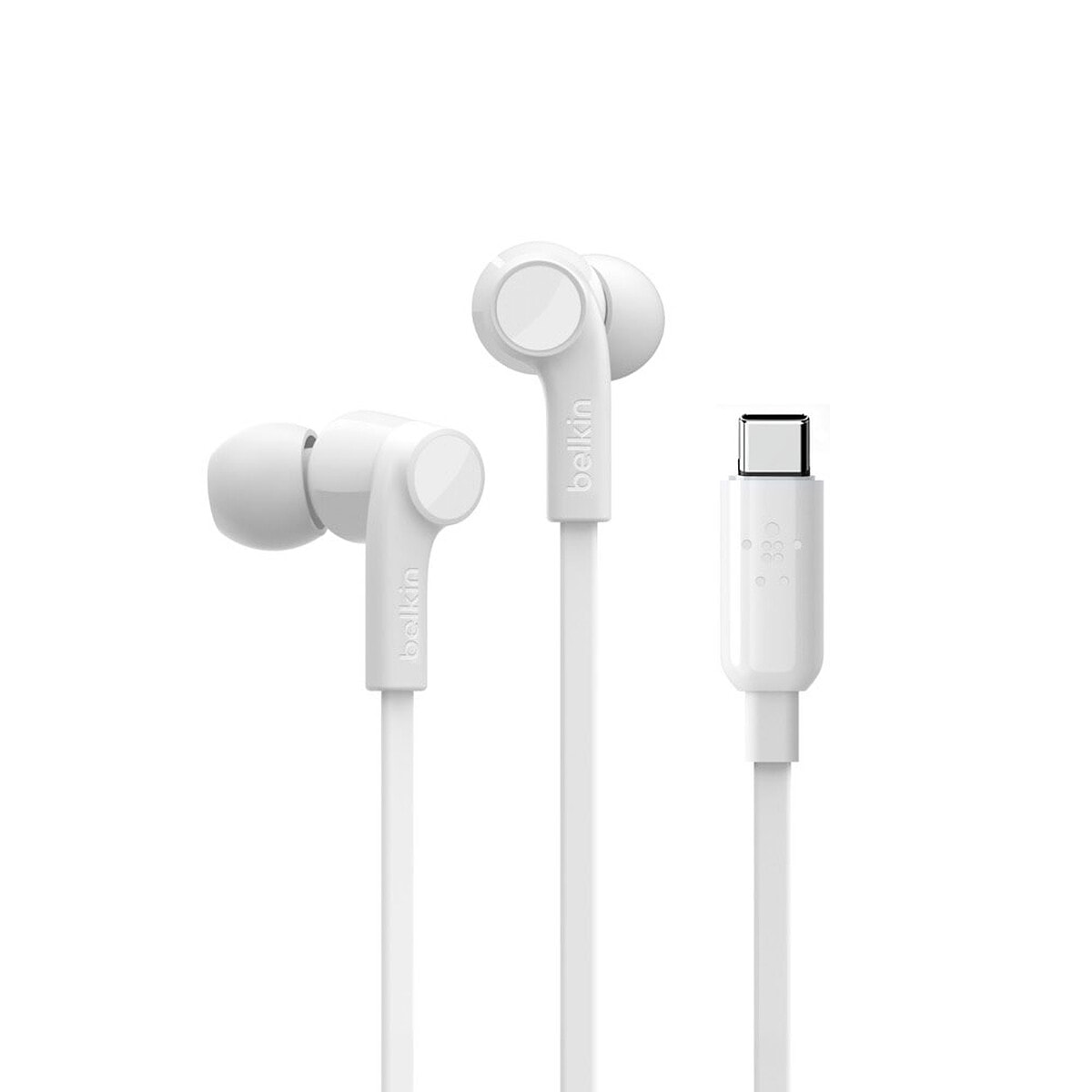 Belkin Kit Piéton Stéréo ROCKSTAR USB-C (Blanc) - Image 1
