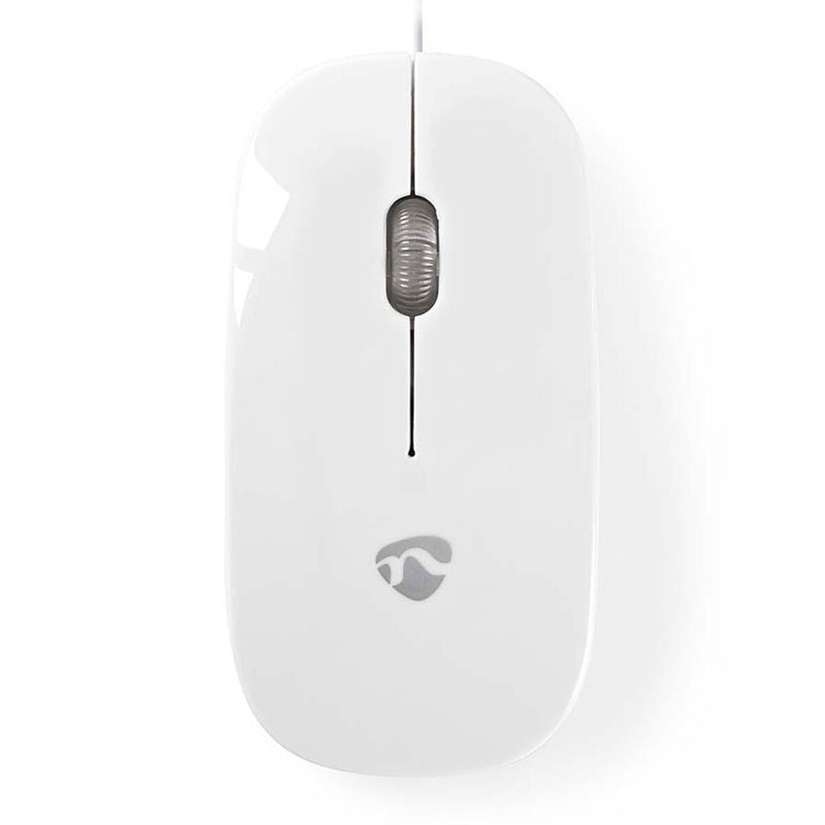 Nedis Wired Optical Mouse Blanc - Image 1