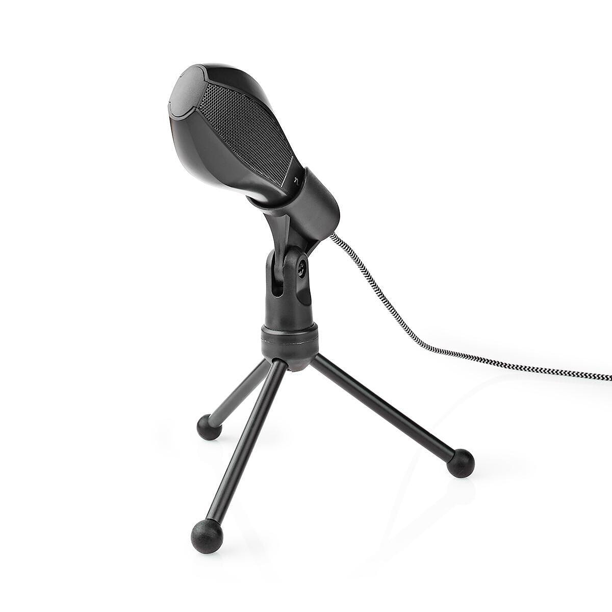 Nedis Microphone filaire double condensateur Tripod USB - Image 1