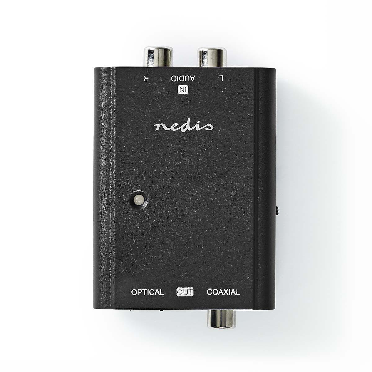 Nedis Convertisseur audio digital 2x RCA vers S/PDIF / TosLink + RCA - Image 1