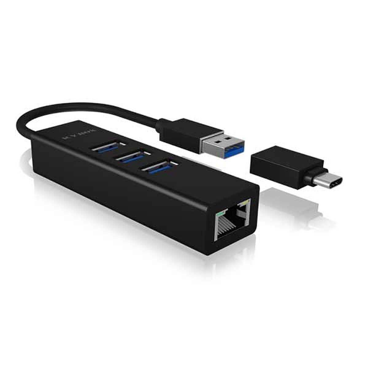 ICY BOX IB-HUB1419-LAN - Image 1