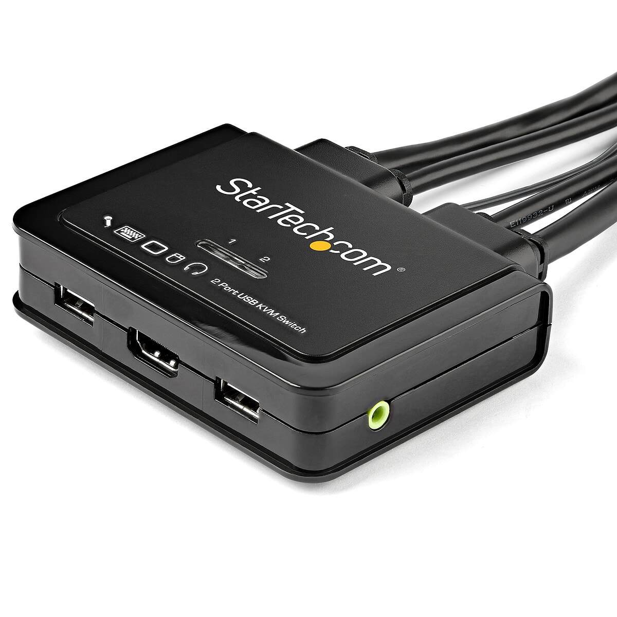 StarTech.com KVM Switch 2 ports HDMI 4K 60Hz avec Hub 2 ports USB 2.0 - Image 1