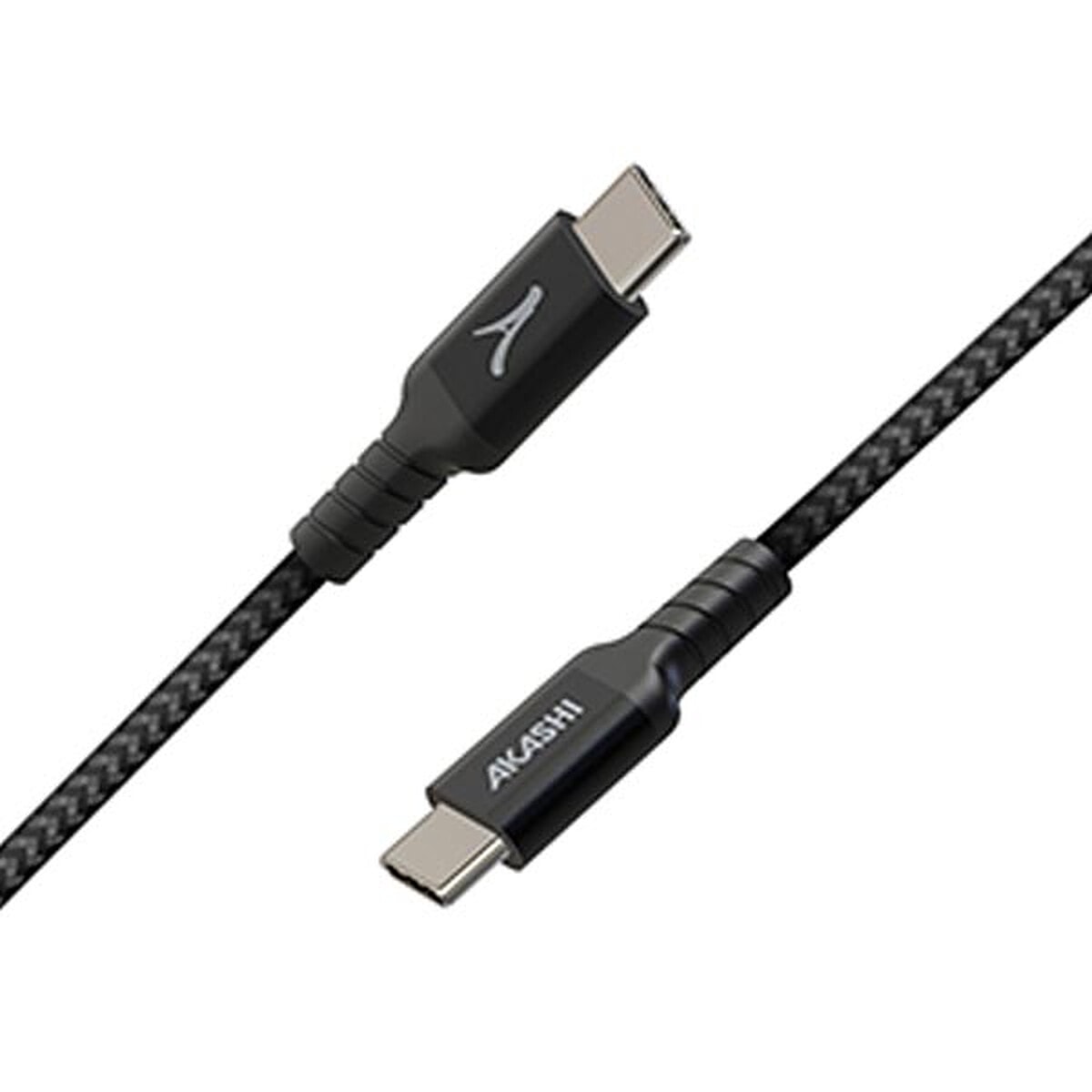 Akashi Câble Eco Kevlar USB-C vers USB-C Noir (1.5 m) - Image 1