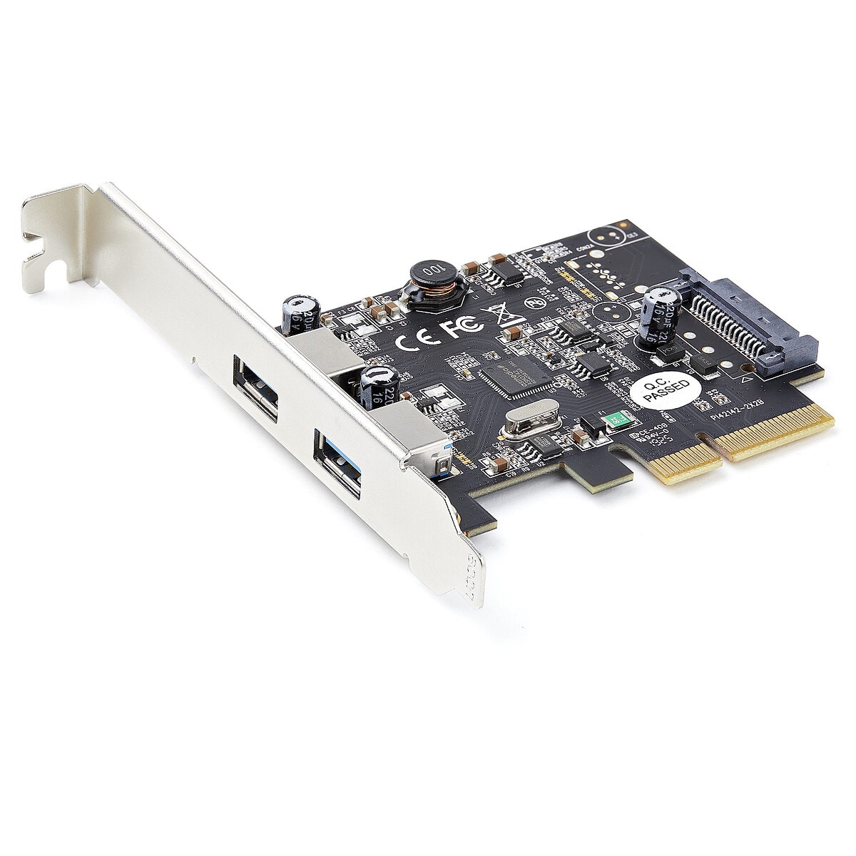 StarTech.com Carte Contrôleur PCI Express vers 2 Ports USB 3.1 Type-A avec UASP - Image 1