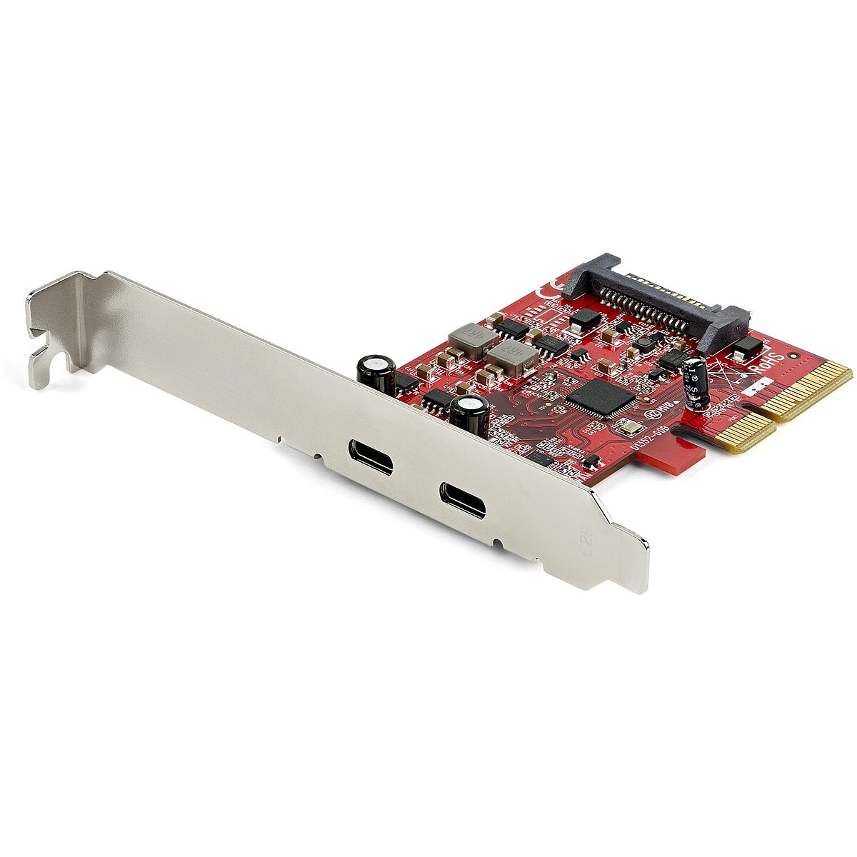 StarTech.com Carte Contrôleur PCI Express vers 2 Ports USB 3.1 Type-C avec UASP - Image 1