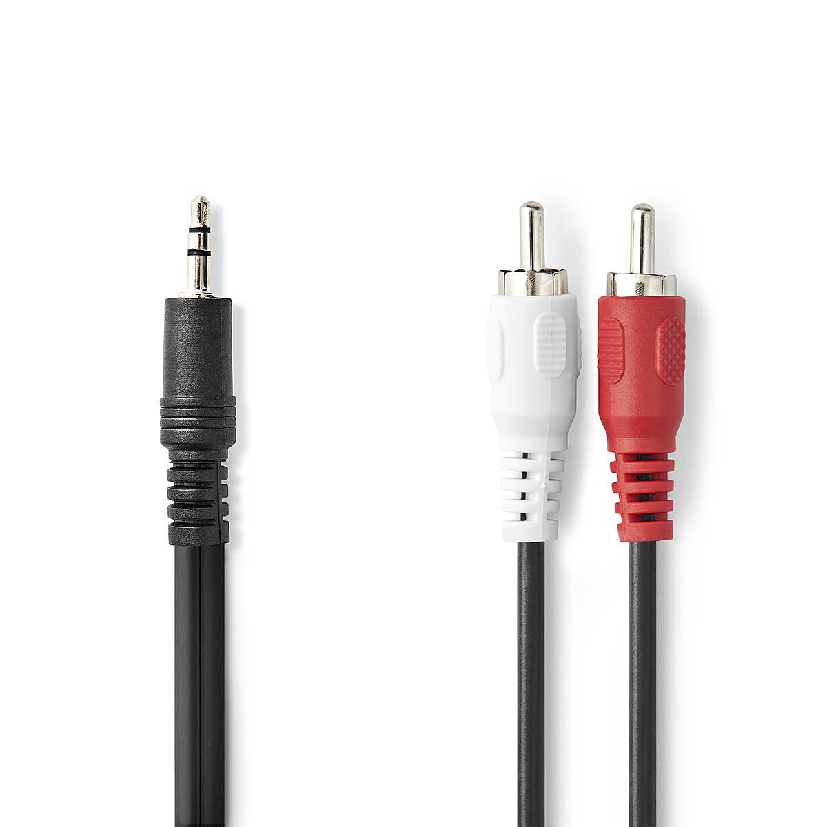Nedis Cable Audio Stéréo Jack 3.5 mm mâle vers 2x RCA mâle - 1 m - Image 1