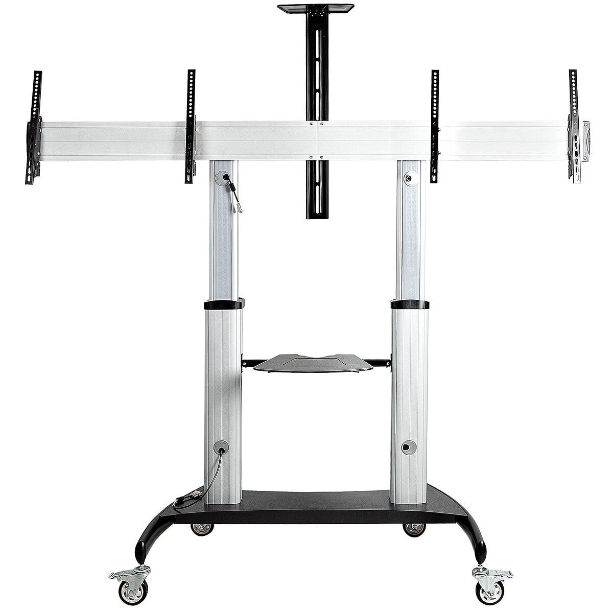 StarTech.com Support chariot double à roulettes pour TV de 37" à 60" - Image 1