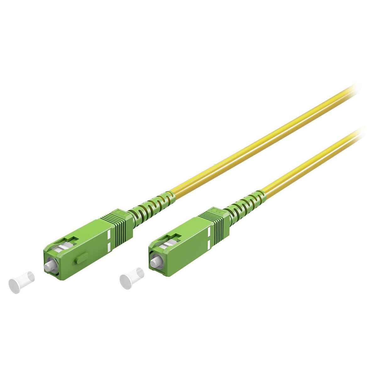 Jarretière optique simplex monomode 9/125 SC-APC/SC-APC (0.5 mètre) - Image 1