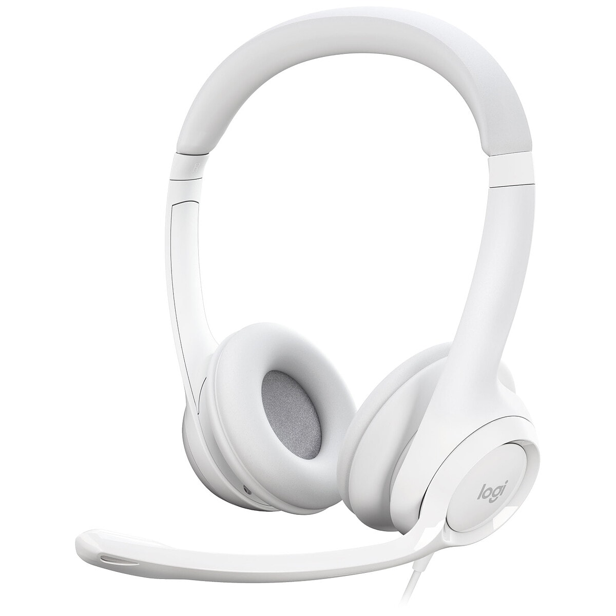 Logitech USB Headset H390 (Blanc Cassé) - Image 1