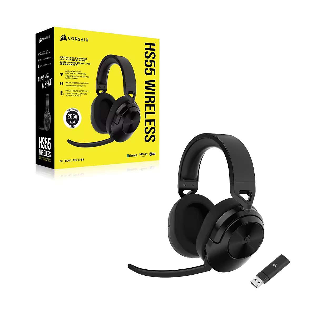 Corsair HS55 Wireless (Noir) - Image 1