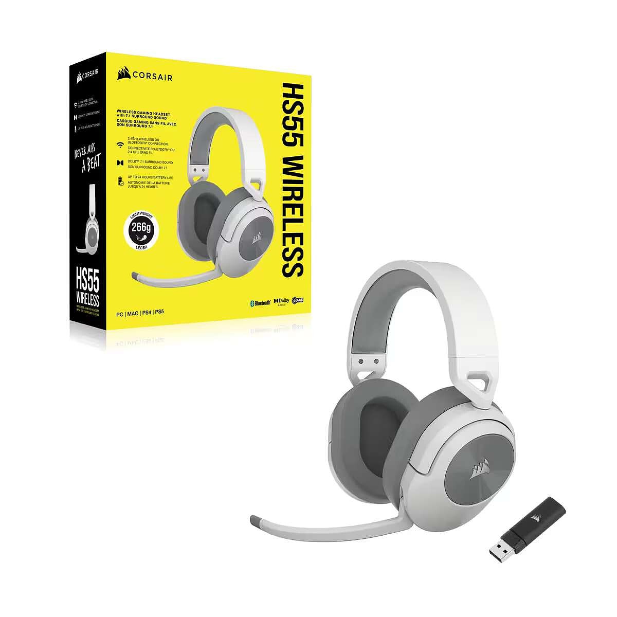 Corsair HS55 Wireless (Blanc) - Image 1