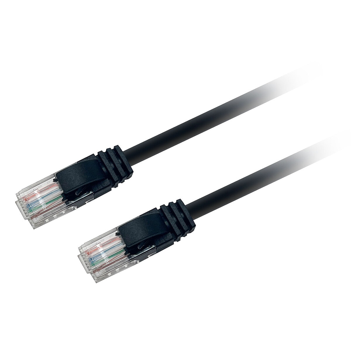 Textorm Câble RJ45 CAT 5E UTP - mâle/mâle - 0.5 m - Noir - Image 1